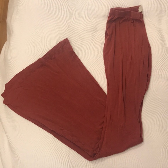 Cher Solid Flare Pants Pale Brick Bellbottoms S - Picture 8 of 11